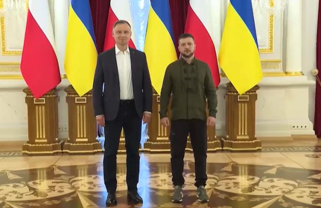Зеленський і Дуда зустрілися у Києві: відео