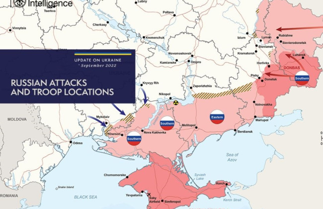 7 місяців війни за 10 секунд: як змінилась мапа бойових дій в Україні, відео