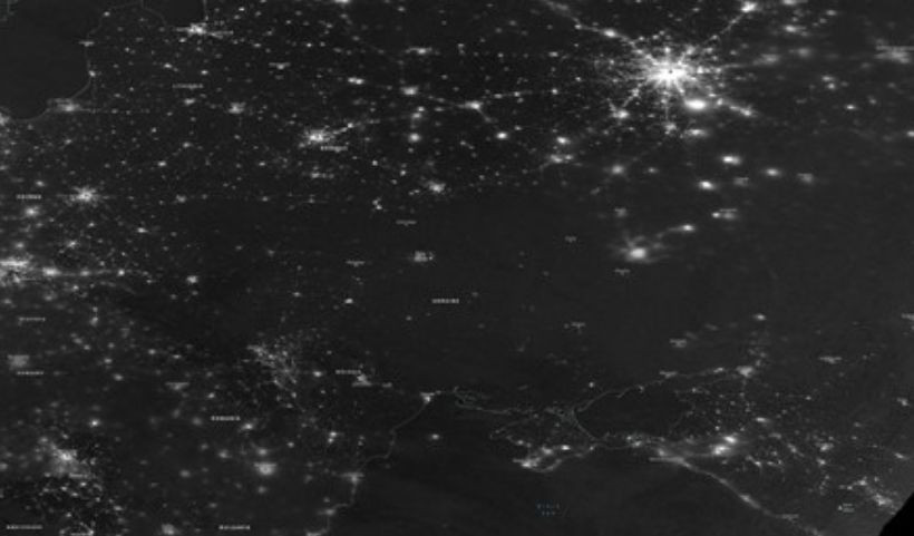 Блекаут в Україні 23 листопада: як він виглядав з космосу, фото