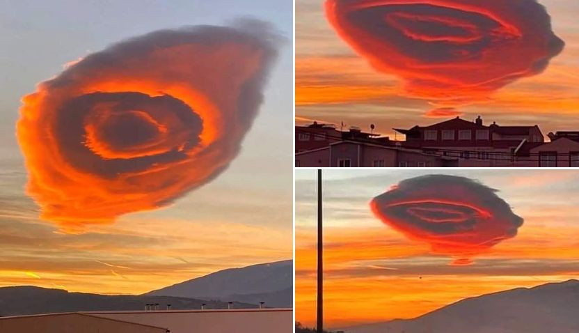 Линзовидные облака: в Турции заметили редкое природное явление, видео