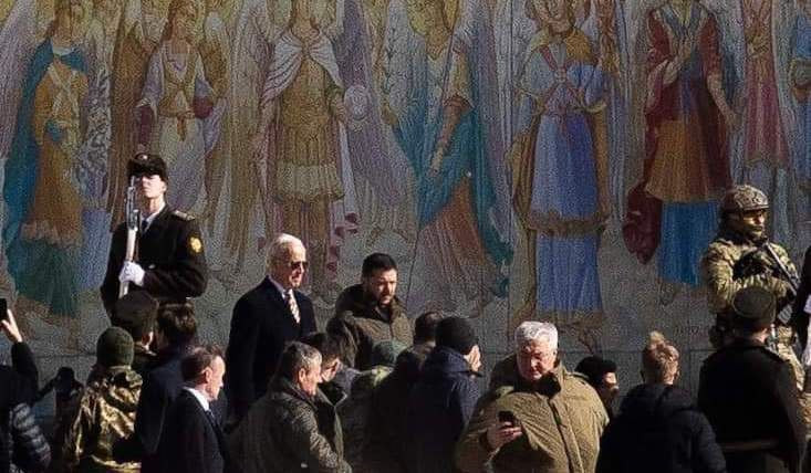 Джо Байден в Киеве: появились первые фото и видео