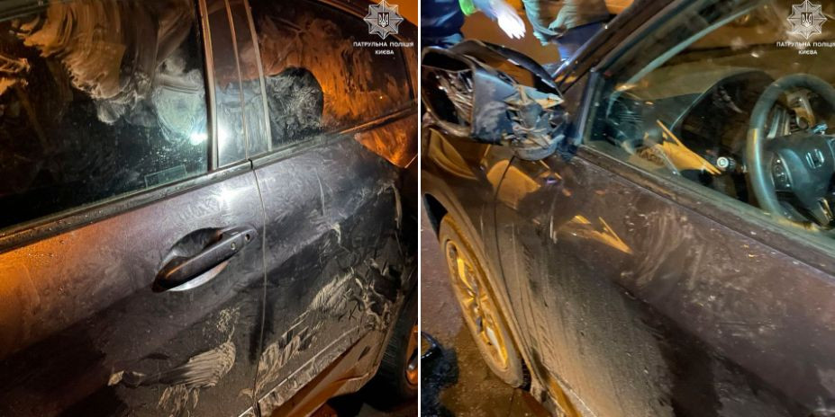У Києві чоловік потрощив чужі автомобілі та ховався від поліції, фото