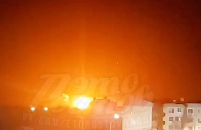 Беспилотники атаковали военный аэродром в Ростовской области: видео