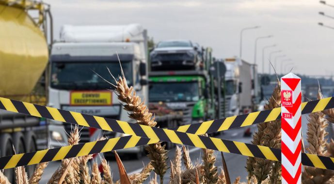 Блокада на польському кордоні: перед пунктом пропуску «Корчова – Краківець» призупинять пропуск вантажівок