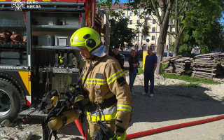 В Киеве произошел пожар на территории родильного дома