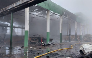 Ночью три дрона атаковали биомассовую ТЭЦ в Черкасской области – фото последствий