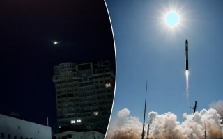 «Комета» над Киевом оказалась следствием неудачного запуска спутника, видео